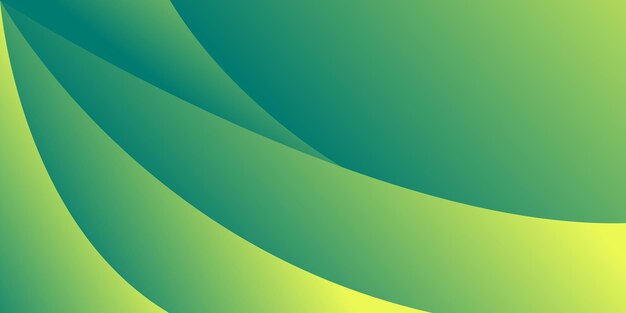 Diseño del gradiente de onda de fondo verde
