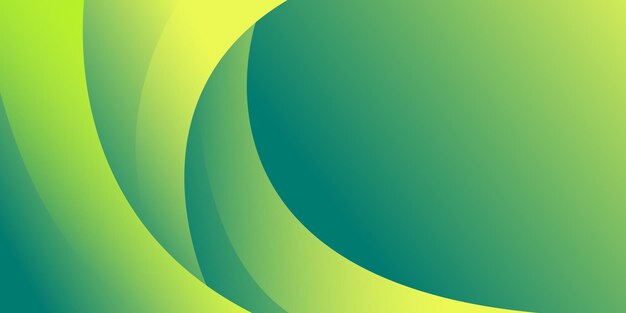 Diseño del gradiente de onda de fondo verde