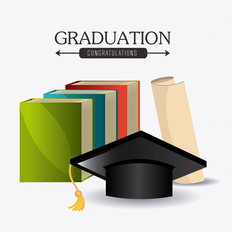 Vector gratuito diseño de graduación de estudiantes