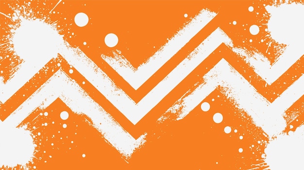 diseño gráfico abstracto naranja