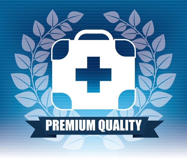diseño gráfico emblema médico