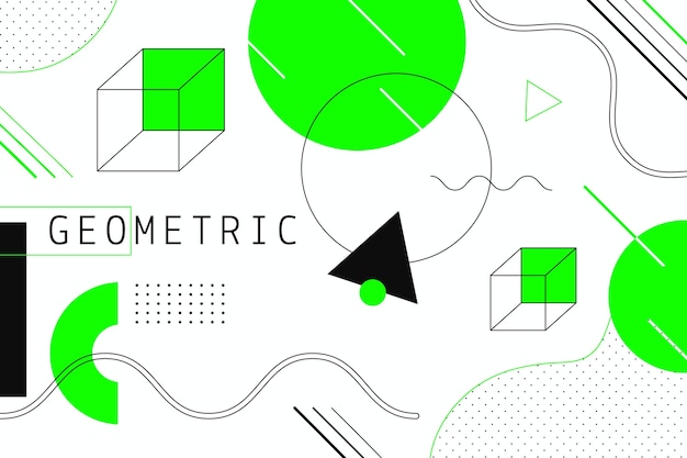 Vector gratuito diseño gráfico fondo geométrico