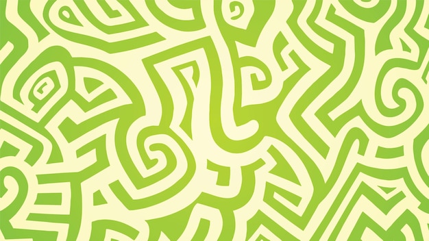 diseño gráfico de laberinto verde