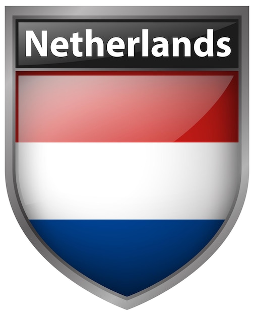 Vector gratuito diseño de icono para la bandera de holanda