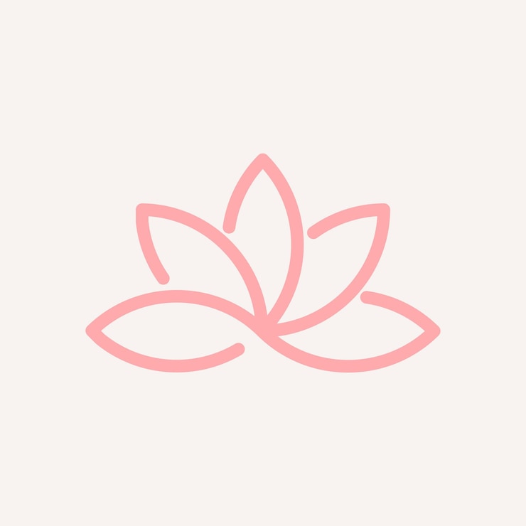Diseño de icono de loto de logotipo de empresa de spa