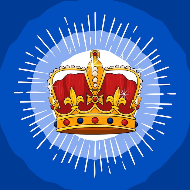 Diseño de ilustración de coronación