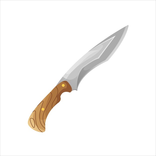 Diseño de ilustración de gradiente de cuchillo