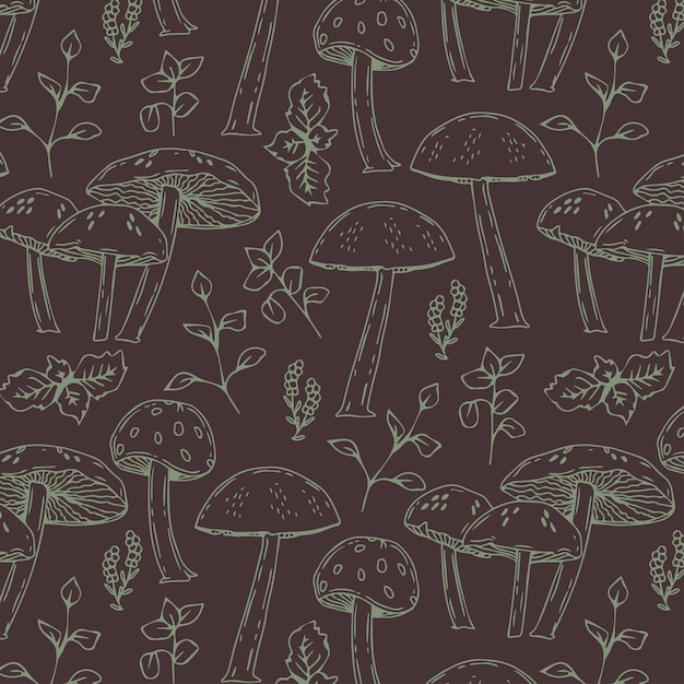 Diseño de ilustración de patrón a/w dibujado a mano