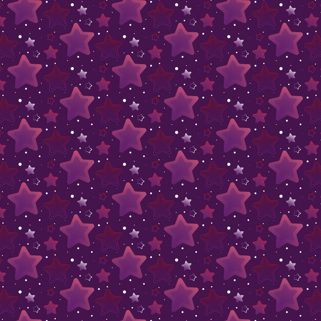 Diseño de ilustraciones con patrón de estrella