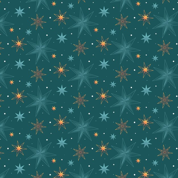 Diseño de ilustraciones con patrón de estrella