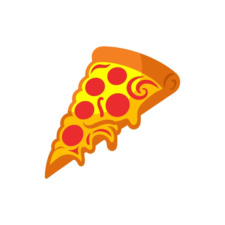 Vector gratuito diseño de ilustraciones de pizzas vectoriales