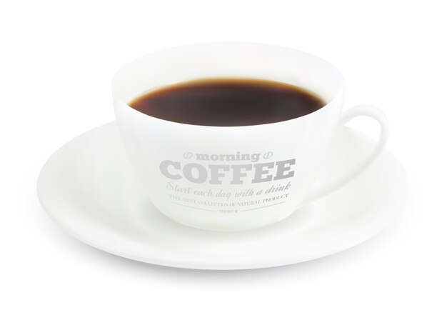 Diseño de impresión de taza de café.