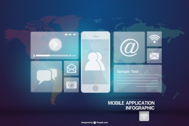 Vector gratuito diseño infográfico de comunicaciones