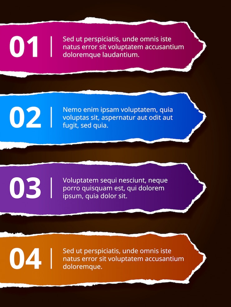 Vector gratuito diseño infográfico con pasos