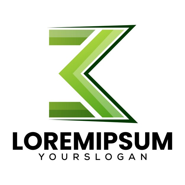 diseño inicial del logotipo del icono número 3