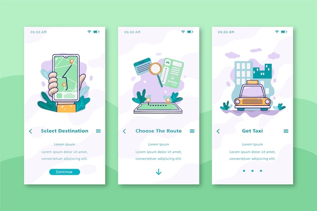 Diseño de interfaz móvil de servicio de cabina