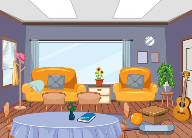 Diseño interior de comedor en salón