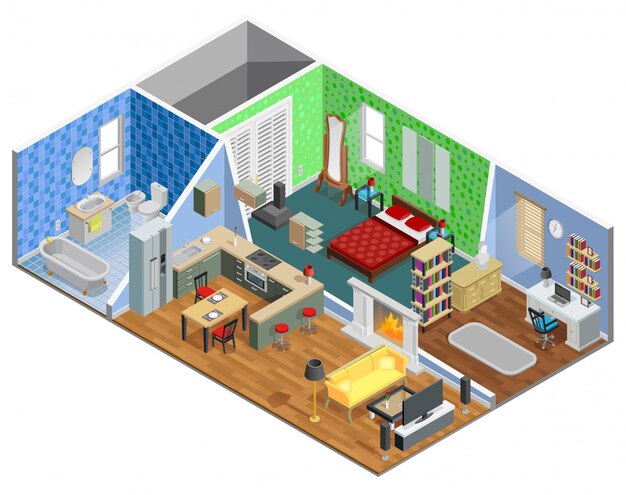 Diseño de interiores de la casa