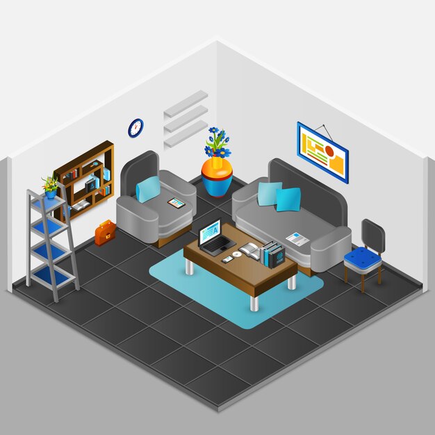Diseño de interiores de habitaciones