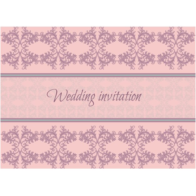 Diseño de invitación de boda