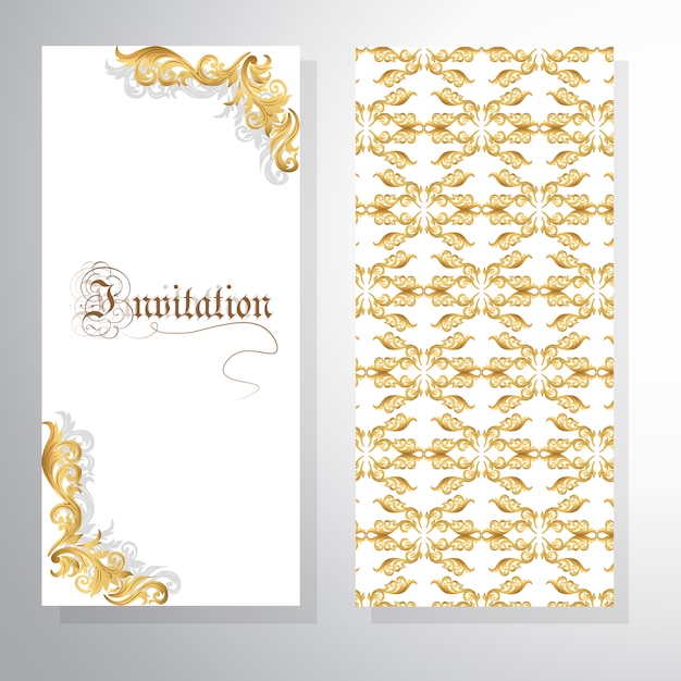 Diseño de invitación ornamental