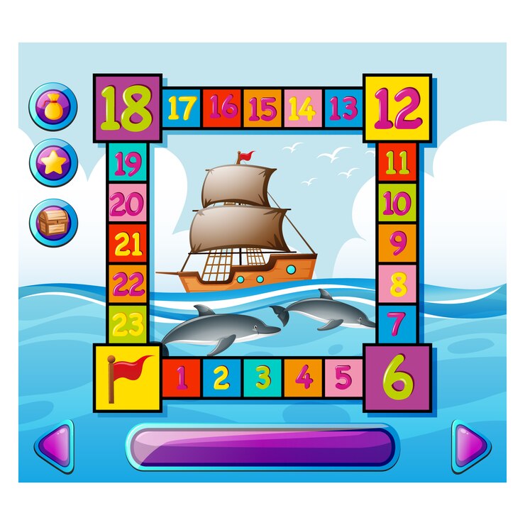 Vector gratuito diseño de juego del mar