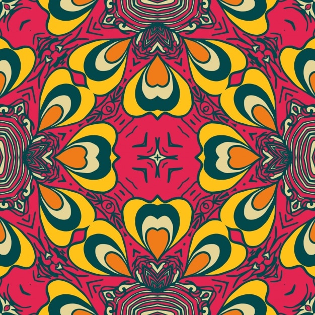 Vector gratuito diseño de kaleidoscopio abstracto