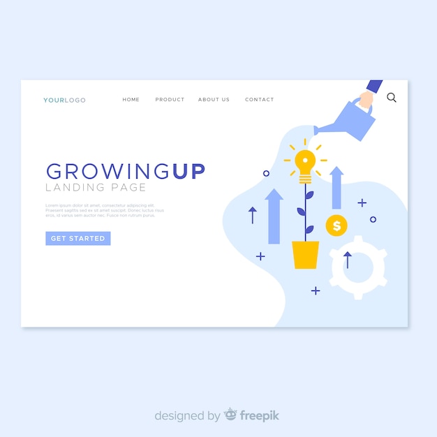 Diseño de landing page para empresas en crecimiento