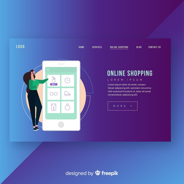 Diseño de landing page, página de destino, página de aterrizaje para empresas