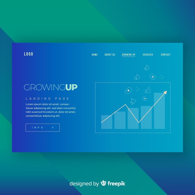 Diseño de landing page, página de destino, página de aterrizaje para empresas