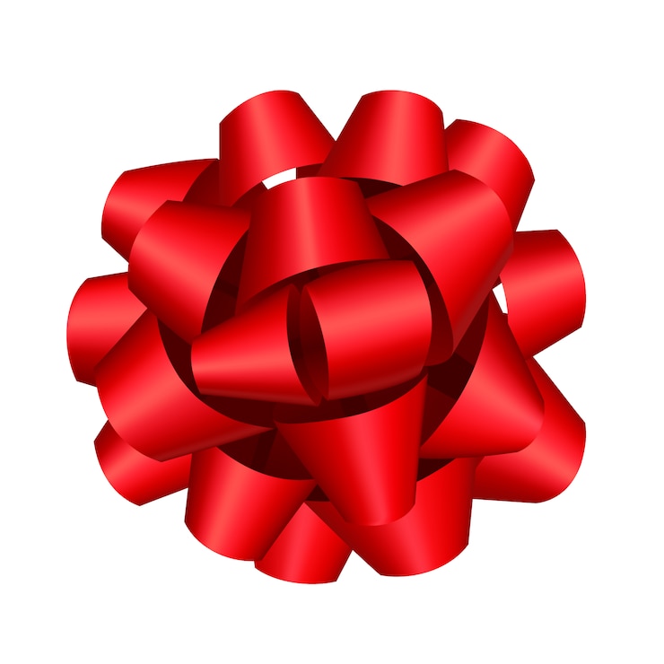 Vector gratuito diseño de lazo de regalo