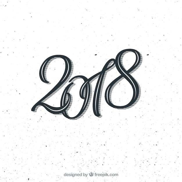 Diseño de lettering de 2018