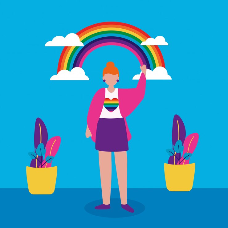 Vector gratuito el diseño lgbtq de la comunidad queer
