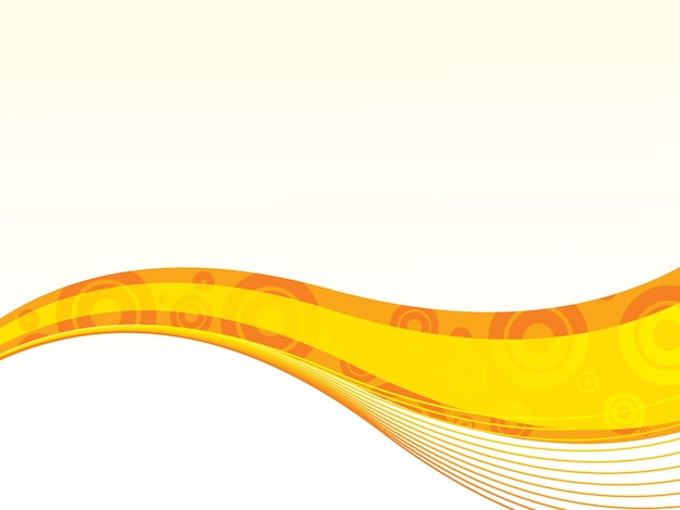 Vector gratuito diseño de línea de onda de curvas dinámicas abstractas