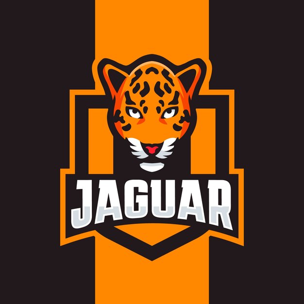 Diseño de logo de jaguar dibujado a mano