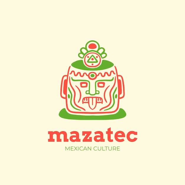 Diseño de logo de méxico dibujado a mano