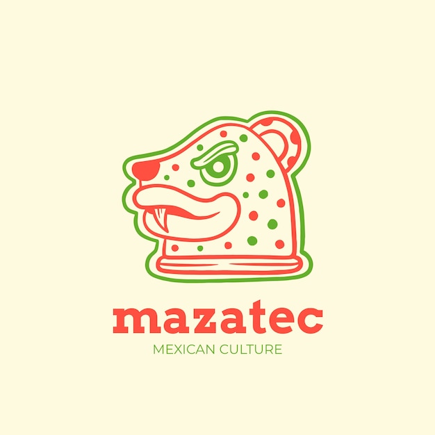 Vector gratuito diseño de logo de méxico dibujado a mano