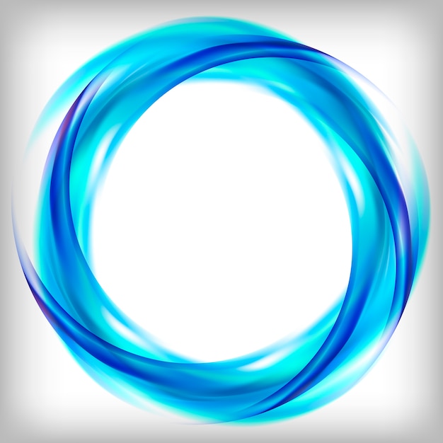 Diseño de logotipo abstracto en azul
