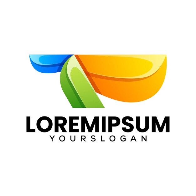diseño de logotipo abstracto de cabeza de pelícano