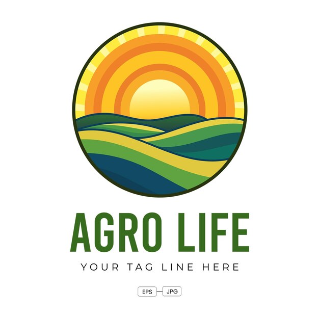 Diseño del logotipo de Agro Life Vector