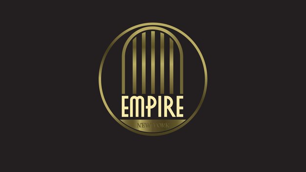 Diseño del logotipo Art Deco retro
