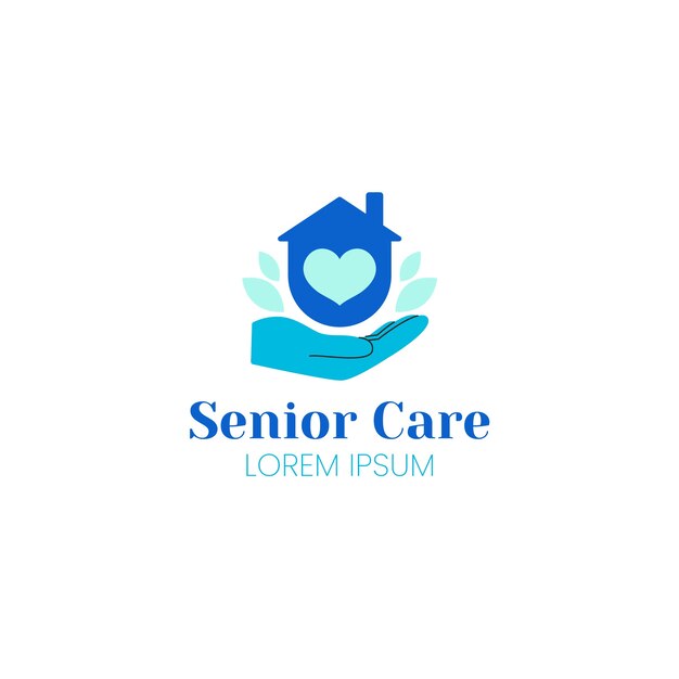 Diseño de logotipo de atención médica dibujado a mano