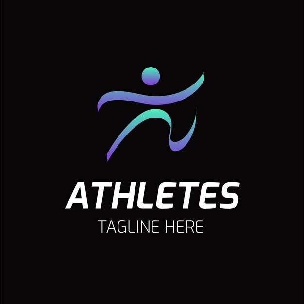 Diseño del logotipo de los atletas