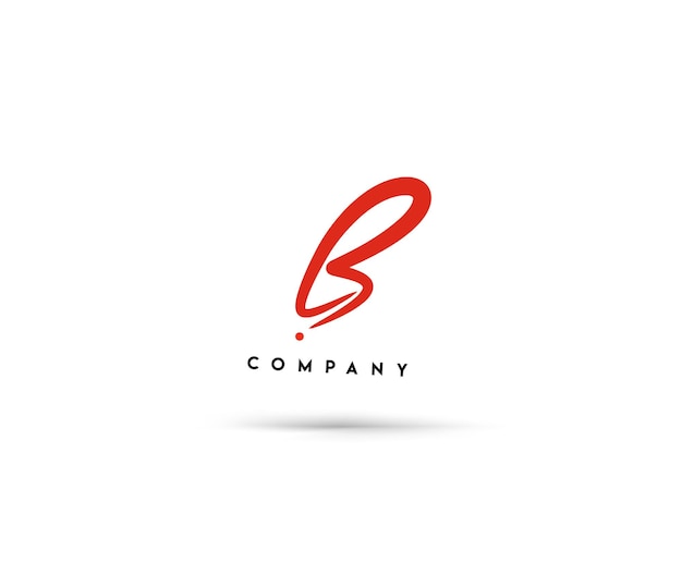 Diseño de logotipo b de vector corporativo de identidad de marca.