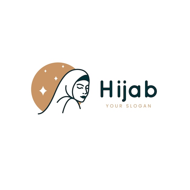 Diseño de logotipo de bufanda dibujada a mano