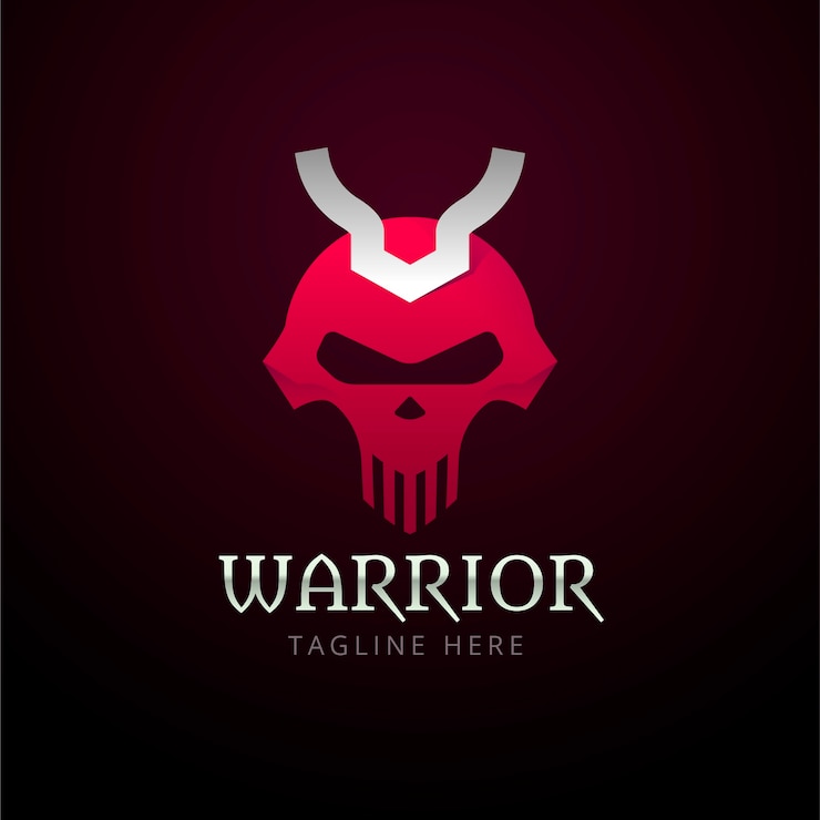 Vector gratuito diseño de logotipo de casco espartano degradado