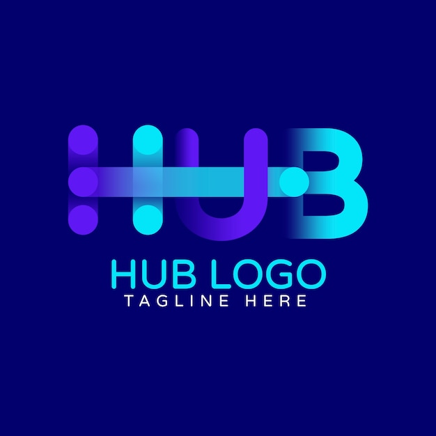 diseño de logotipo de centro de degradado