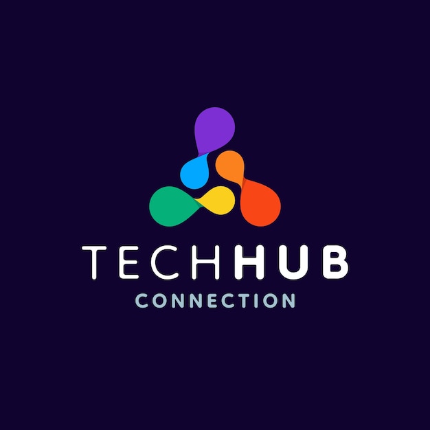 Diseño de logotipo de centro dibujado a mano