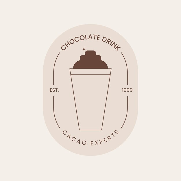 Diseño del logotipo del chocolate