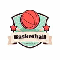 Vector gratuito diseño de logotipo de club deportivo vintage dibujado a mano